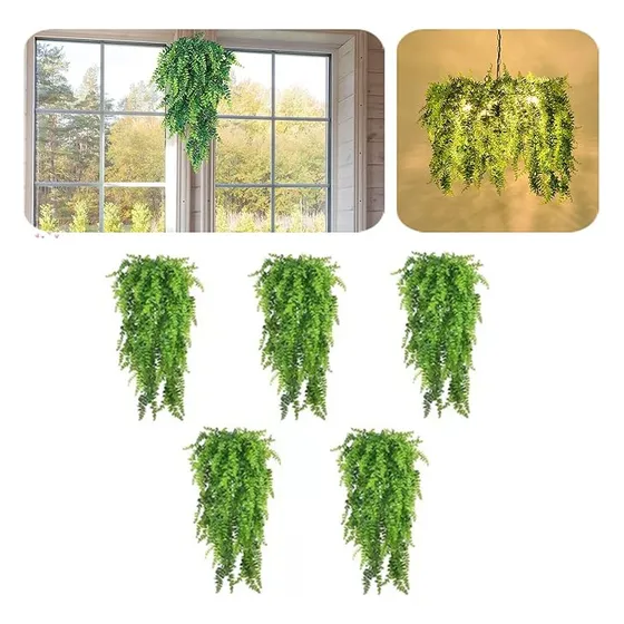 5 Pcs Helecho De Boston Colgantes Para Plantas Artificiales