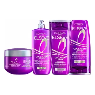 L'ORÉAL PARISShampo + Condicionador + Creme Para Pentear + Máscara de Tratamento