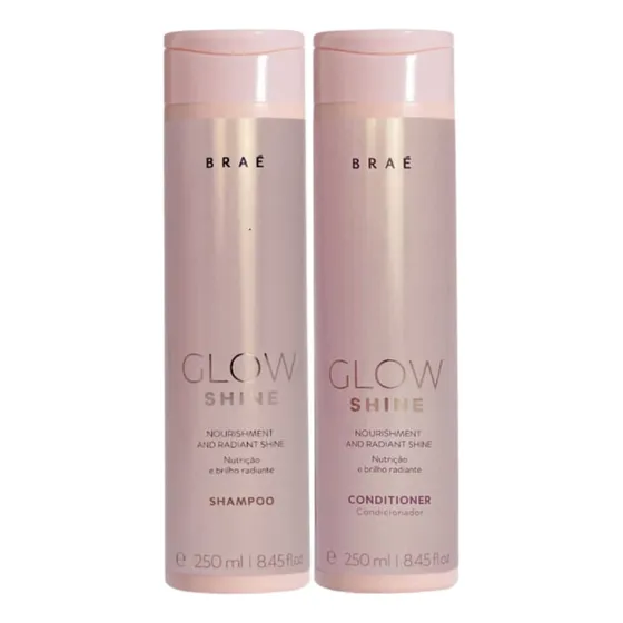 Kit Braé Glow Shine - Shampoo E Condicionador 250ml