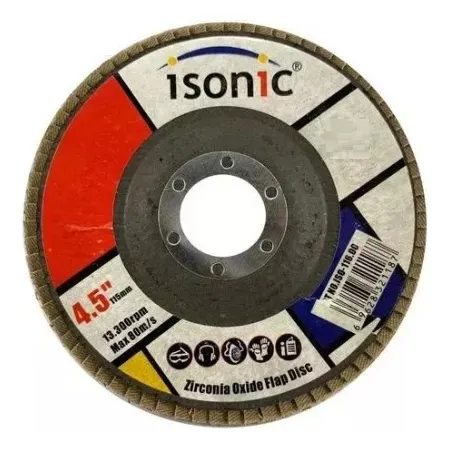 Disco Oxido De Aluminio Grit 120 Acero Y Madera 