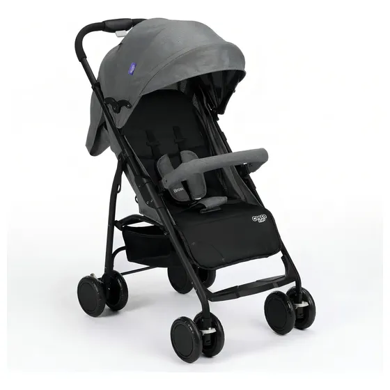 Carrinho de Bebê Cosco Kids, Bross, Cinza Mescla