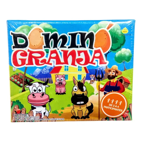 Domino Granja Juego De Mesa Infantiles