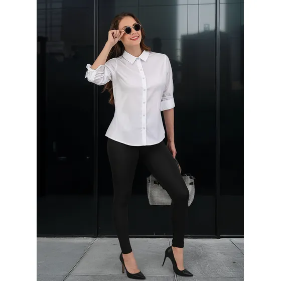Blusa De Vestir Formal Con Decorado Para Dama Strech