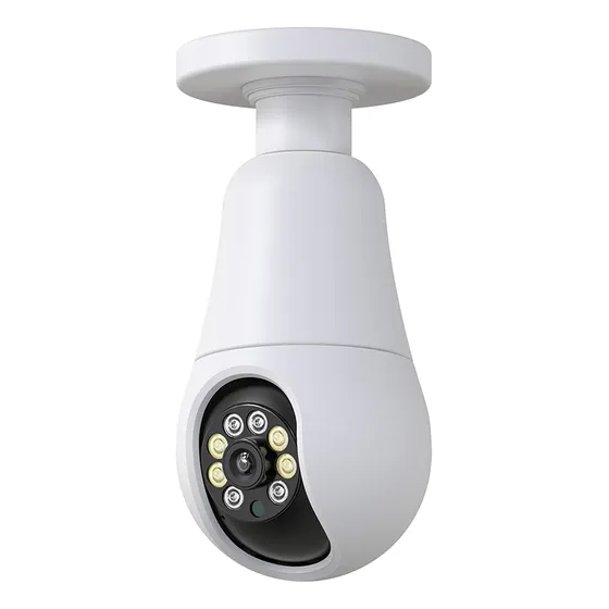 Foco Camara 360 Wifi Security Espia Ip Vision Nocturna Hd Color Blanco