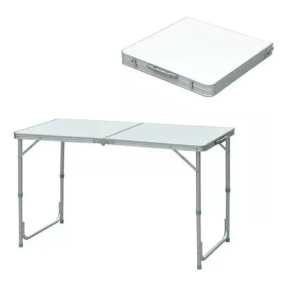 Mesa De Camping Plegable Y Convertible Con Altura Regulable
