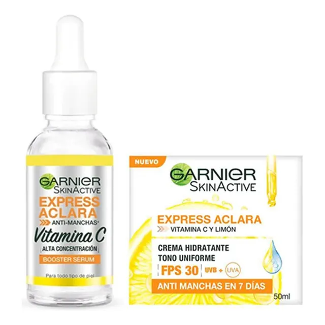 Duo Garnier Express Aclara Serum + Crema Momento de aplicación Día Tipo de piel Normal