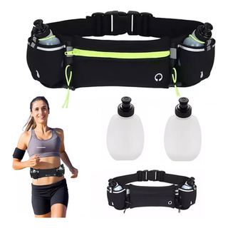 Riñonera Deportiva Con 2 Botellas Bolsa De Teléfono Móvil Riñonera Deportiva Con 2 Botellas Bolsa De Teléfono Móvil