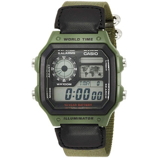 Reloj Hombre Casio Ae-1200whb Verde Militar Impacto Online Reloj Hombre Casio Ae-1200whb Verde Militar Impacto Online