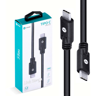 Cabo Usb C X Tipo C 3.2 Gen1 5gbps Ultra Rápido 1,5m Turbo Cabo Usb C X Tipo C 3.2 Gen1 5gbps Ultra Rápido 1,5m Turbo