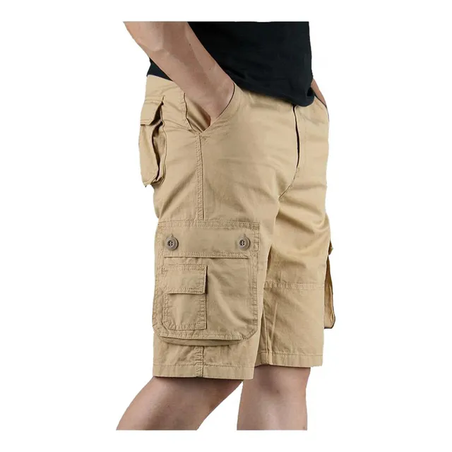 Gillberry Pantalon Corto Clasico Tipo Cargo Elastico Para M