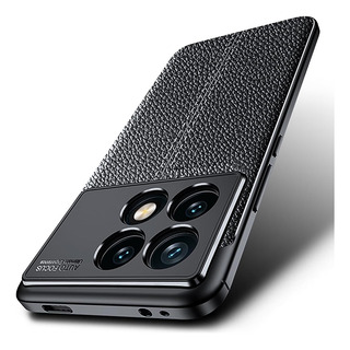 Funda Para Poco F6 Pro Tpu Leather Case + Mica Hidrogel Funda Para Poco F6 Pro Tpu Leather Case + Mica Hidrogel