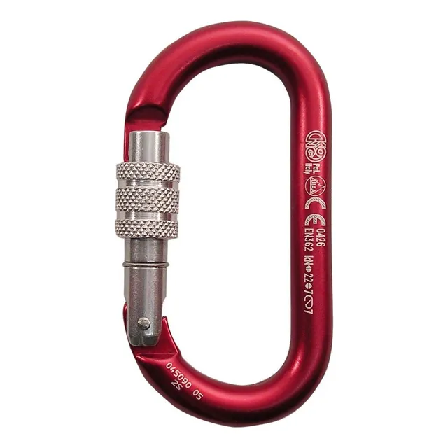 Kong Oval Alu Classic Tornillo Puerta Rojo Pulido