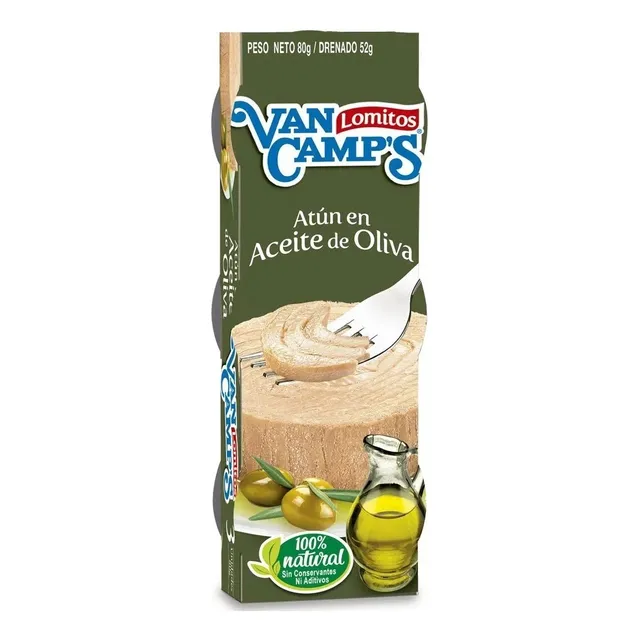 Atun Aceite Olivas Van Camps 80g 3 Uds