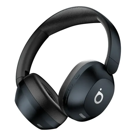 Headphone Bluetooth, Redução De Ruído Do Anc, Microfone Enc(chamada Hd Bluetooth), Bateria 30 Horas, Bluetooth 5.4, Estéreo Hi-fi, Chamadas Por Bluetooth, Design Dobrável, Basike Cor Azul Marinho