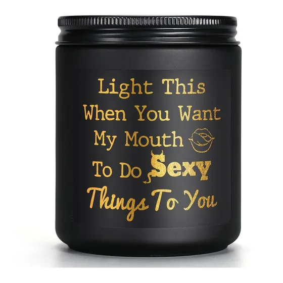 Vela Perfumada Lavanda Regalo Divertido Para Novio Marido  I