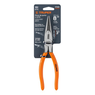 Pinza Punta Y Corte 8 , Mango De Pvc Truper 17310 Pinza Punta Y Corte 8 , Mango De Pvc Truper 17310