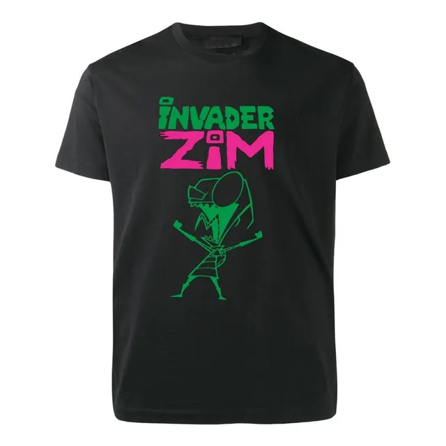 Remera Negra Invazor Zim - Serie Animada - Logo - Tv 02