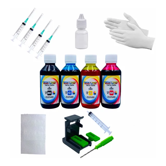 Kit De Recarga Compatible Para Cartucho Canon Pg-145/cl-146