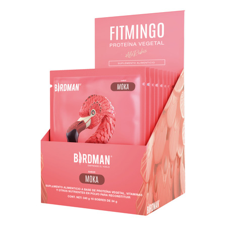 Birdman Fitmingo Proteína Vegana Con Fit, Beauty Y Balance Blends. Con Ácido Hialurónico, Inositol, Potenciadores De Colágeno, Vitamina C, Vitamina D3, Zinc, Svetol | Sabor Moka, 10 Sobres Birdman Fitmingo Proteína Vegana Con Fit, Beauty Y Balance Blends. Con Ácido Hialurónico, Inositol, Potenciadores De Colágeno, Vitamina C, Vitamina D3, Zinc, Svetol | Sabor Moka, 10 Sobres