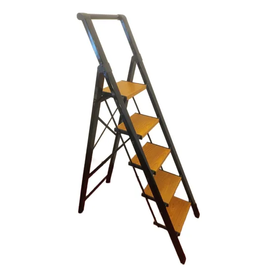Escalera Aluminio Reforzado 5 Escalones + Agarre Seguridad