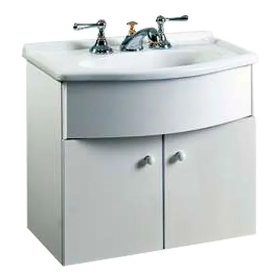 Vanitory De Colgar Amube Roma Con Bacha 50 Cm Blanco Cantidad de agujeros para grifería Tres agujeros