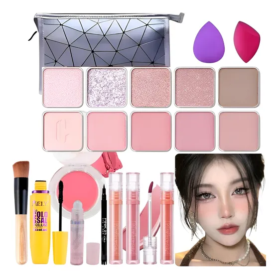 Kit Maquillaje Coreano Kbeauty Kawai Ideal Look Iluminado