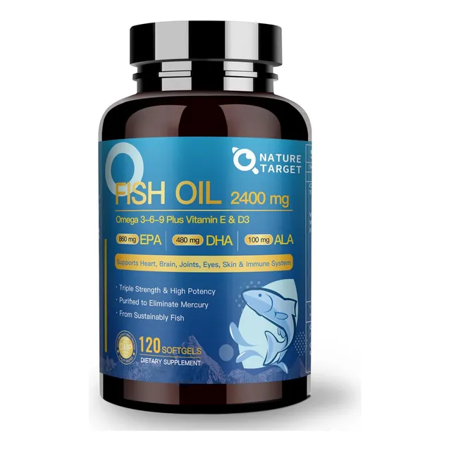 Omega 3 Fish Oil 2400mg Epa Dha Capsulas Aceite De Pescado