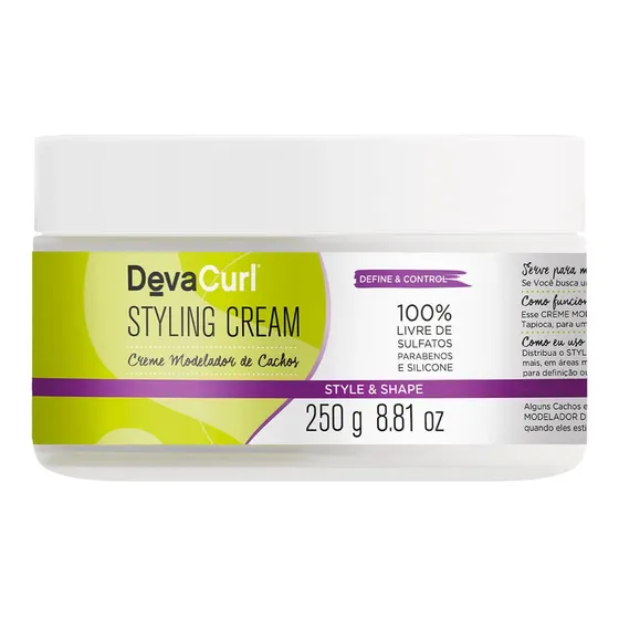 Creme Para Cachos Styling Cream 250gr Deva Curl