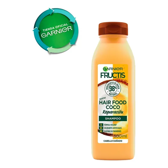 Shampoo Reparacion Garnier Fructis Coco Cabello Dañado 300ml