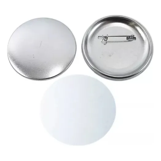 100 Botones Publicitarios Eventos 5.5cm Herraje Metálico