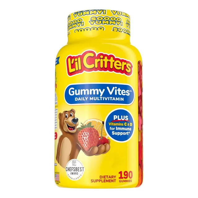 Lil Critters Gummy Vites Multivitaminico Niños 190 Gomitas