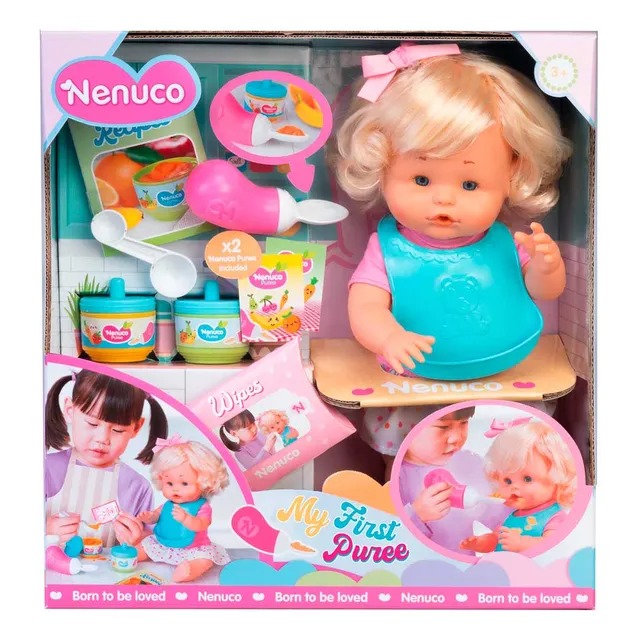 Muñeca Bebé Nenuco Mi Primer Papilla