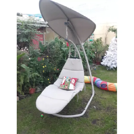 Reposera Colgante Con Acolchado Y Toldo Para El Sol !