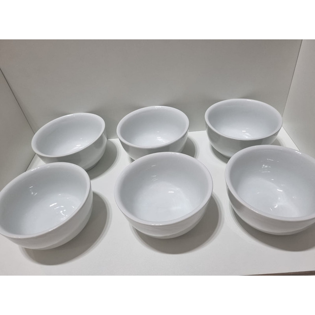 Conjunto De Bolws De Porcelana Branca Para Sopa 500ml 6 Pçs Conjunto De Bolws De Porcelana Branca Para Sopa 500ml 6 Pçs