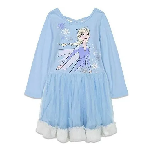Vestido Disney De Princesas Frozen Elsa Con  Talla 8