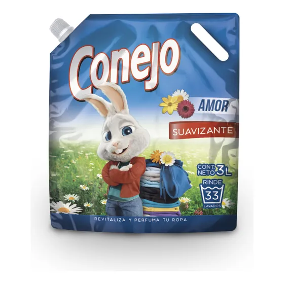Suavizante Conejo Amor Doypack 3 L