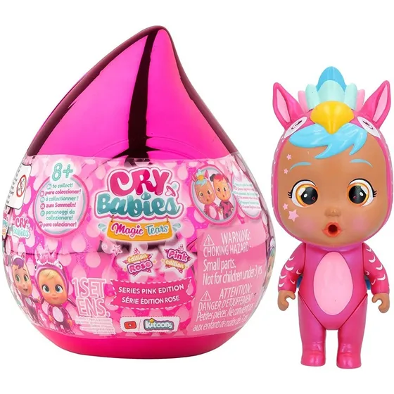 Muñeca Cry Babies Magic Tears Lágrima Rosa Sorpresas
