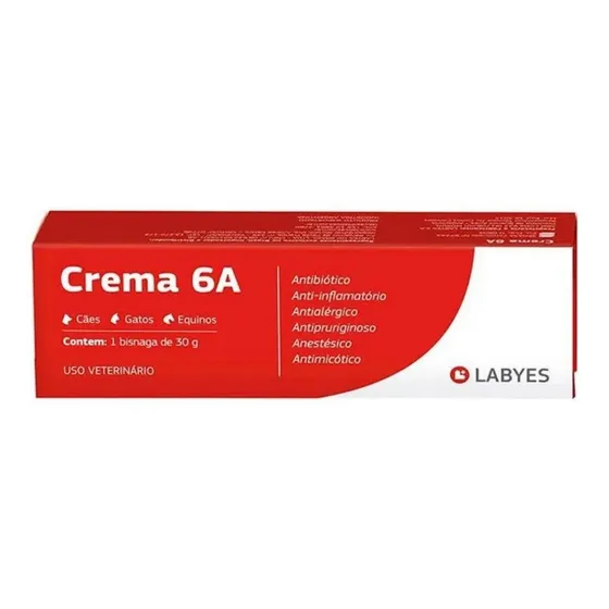 Crema 6a Labyes 30g | Envio Imediato