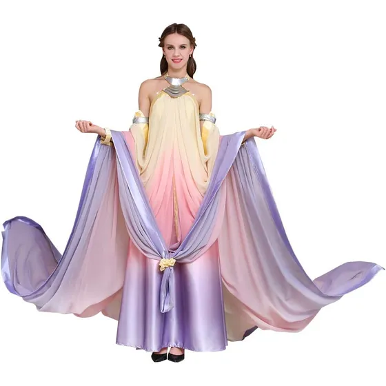 Cosplaydiy Vestido De Mujer Para Queen Padme Amidala Cosplay