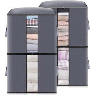 4 Bolsas De Almacenamiento Ropa Caja Para Guardar Edredones 4 Bolsas De Almacenamiento Ropa Caja Para Guardar Edredones
