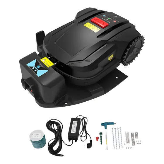 Robot Cortacésped H750 Batería De Litio Wifi Corta Césped Color Negro