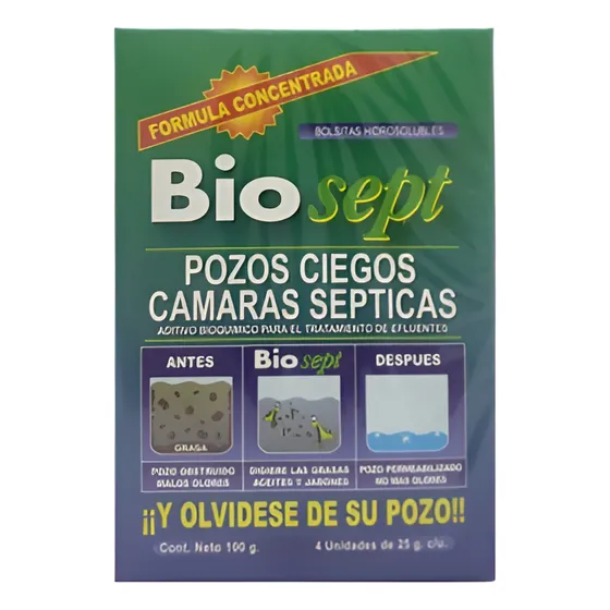 Biosept Tratamiento Pozo Ciego Y Cámara Séptica Envíos 