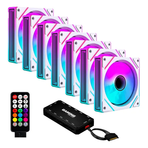 Fan Gamer Nzxt Série F120rgb Core Branco 3 X 120mm Pwm Rgb | Frete Fan Gamer Nzxt Série F120rgb Core Branco 3 X 120mm Pwm Rgb | Frete