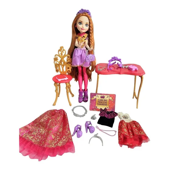 Kit Boneca Ever After Back To School High Holly Ohair Usada 