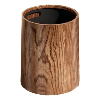 Cubo De Basura De Grano De Madera, Contenedor De Basura 15l Cubo De Basura De Grano De Madera, Contenedor De Basura 15l