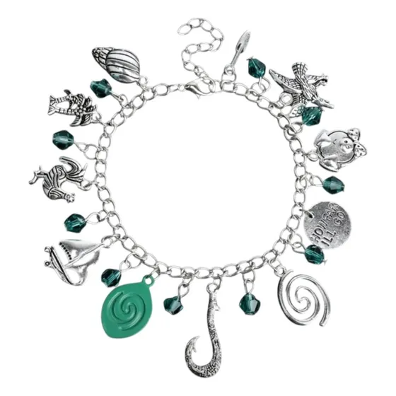 Pulseras Personajes (disney-sanrio-minecraft-one Piece) Moana Pulsera Y Collar 6 Cm 19 Cm