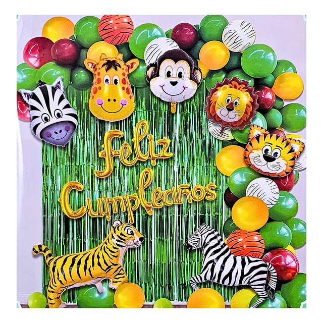 Set De Globos Para Decoración De Cumpleaños_okidoki