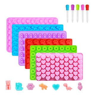 6pcmoldes De Silicona Candy Y Bandejas Para Cubitos De Hielo 6pcmoldes De Silicona Candy Y Bandejas Para Cubitos De Hielo