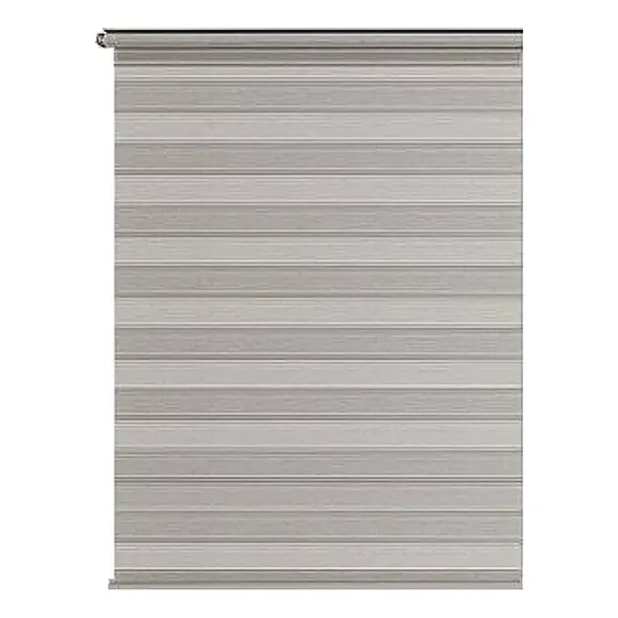 Estor Enrollable Con Estampado De Cebra Gris Claro 120x180cm
