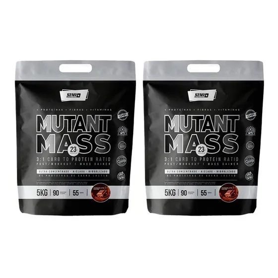 Mutant Mass 2 X 5kg -ganador De Masa Muscular Star Nutrition Sabor Chocolate